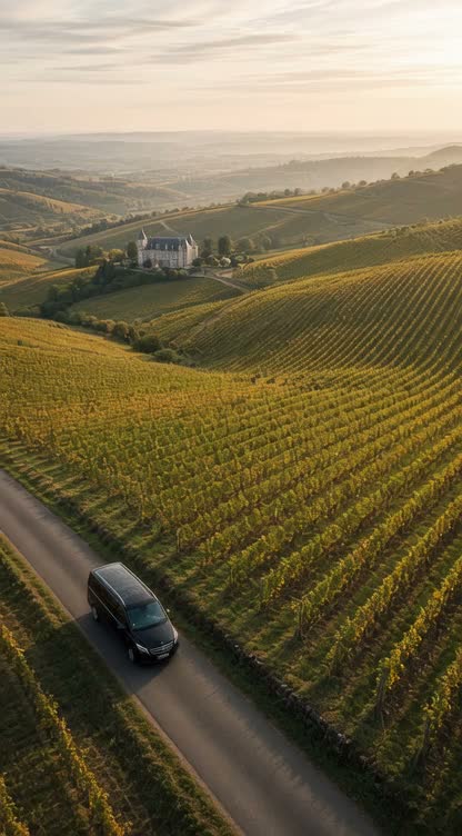 Van privé VANWAVE dans les vignobles de Champagne