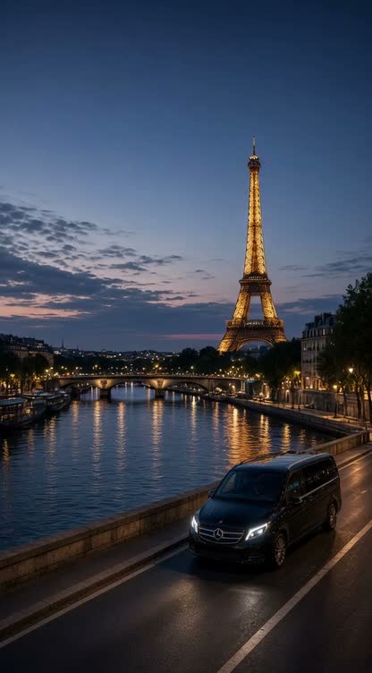 Van privé VANWAVE de nuit à Paris
